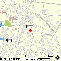 愛知県刈谷市東境町住吉周辺の地図