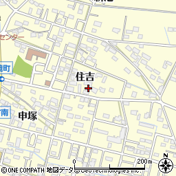 愛知県刈谷市東境町（住吉）周辺の地図