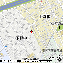 静岡県静岡市清水区下野中3-70-1周辺の地図