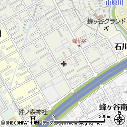静岡県静岡市清水区蜂ヶ谷111-4周辺の地図