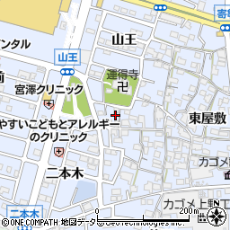 愛知県東海市荒尾町西屋敷42周辺の地図