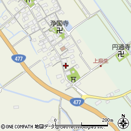 滋賀県東近江市上麻生町64周辺の地図