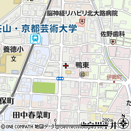 京都府京都市左京区田中西高原町25-12周辺の地図