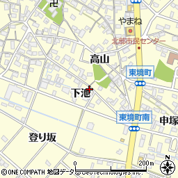 愛知県刈谷市東境町下池13周辺の地図