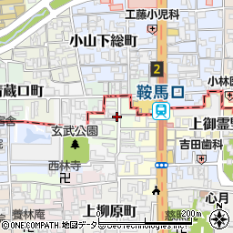京都府京都市上京区森之木町周辺の地図