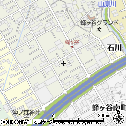 静岡県静岡市清水区蜂ヶ谷111周辺の地図