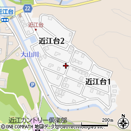 滋賀県湖南市近江台周辺の地図