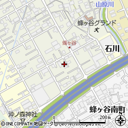 静岡県静岡市清水区蜂ヶ谷109-3周辺の地図