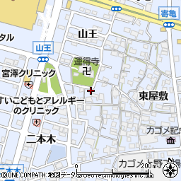 愛知県東海市荒尾町西屋敷46周辺の地図