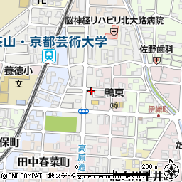 京都府京都市左京区田中西高原町25-13周辺の地図