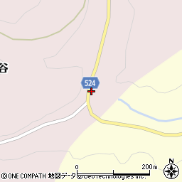 兵庫県佐用郡佐用町大木谷1249-1周辺の地図