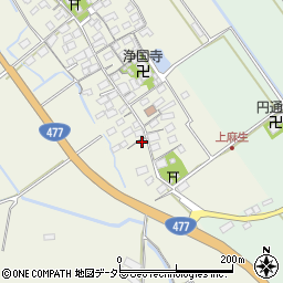 滋賀県東近江市上麻生町86周辺の地図