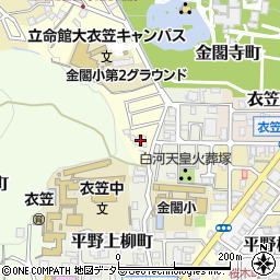 京都府京都市北区衣笠氷室町3周辺の地図