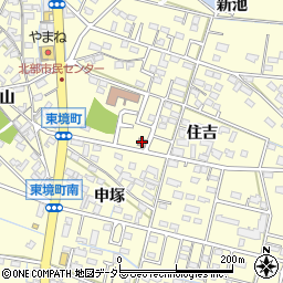 刈谷東境郵便局周辺の地図