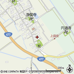 滋賀県東近江市上麻生町63周辺の地図