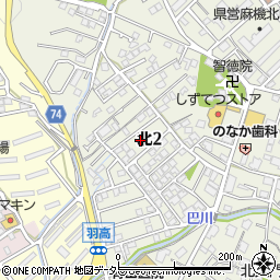 岡田精肉店周辺の地図