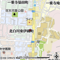 白川通周辺の地図