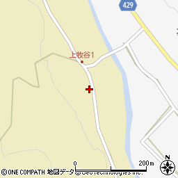 兵庫県宍粟市山崎町上牧谷34-7周辺の地図