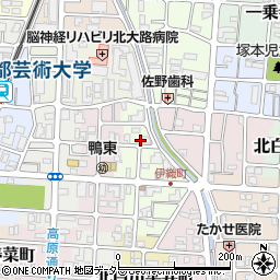 京都府京都市左京区田中東高原町15周辺の地図