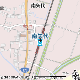 兵庫県丹波篠山市周辺の地図