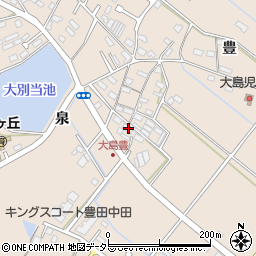 愛知県豊田市大島町豊5周辺の地図