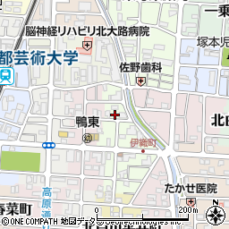 京都府京都市左京区田中東高原町14周辺の地図