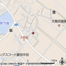 愛知県豊田市大島町豊23周辺の地図
