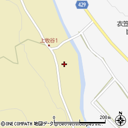 兵庫県宍粟市山崎町上牧谷37周辺の地図