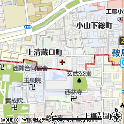 京都府京都市北区長乗西町185周辺の地図