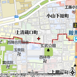 京都府京都市北区長乗西町186周辺の地図