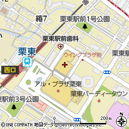 丼丸浜風栗東駅前店周辺の地図