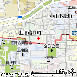 京都府京都市北区長乗西町周辺の地図