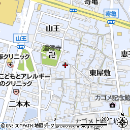 愛知県東海市荒尾町西屋敷50周辺の地図