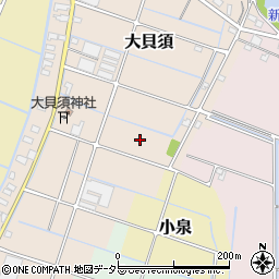 三重県桑名市大貝須周辺の地図