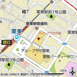 冨士商会栗東駅前店周辺の地図