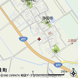 滋賀県東近江市上麻生町91周辺の地図