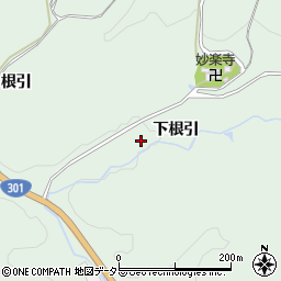 愛知県豊田市花沢町下根引周辺の地図