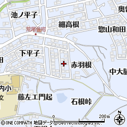 愛知県東海市荒尾町赤羽根周辺の地図