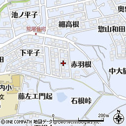 愛知県東海市荒尾町（赤羽根）周辺の地図