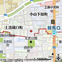 京都府京都市北区長乗東町周辺の地図