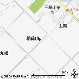 愛知県豊田市前林町（稲荷山）周辺の地図