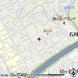 静岡県静岡市清水区蜂ヶ谷142周辺の地図