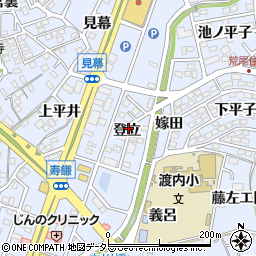 愛知県東海市荒尾町登立周辺の地図