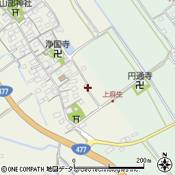 滋賀県東近江市上麻生町31周辺の地図