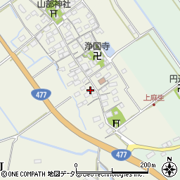 滋賀県東近江市上麻生町96周辺の地図