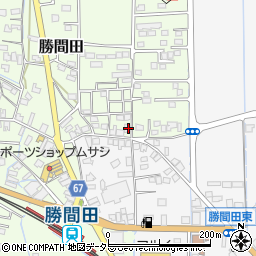 岡山県勝田郡勝央町勝間田74周辺の地図