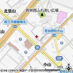 愛知県豊田市若林西町北葉山周辺の地図