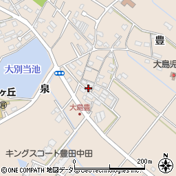 愛知県豊田市大島町豊25周辺の地図