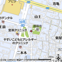 愛知県東海市荒尾町西屋敷93周辺の地図