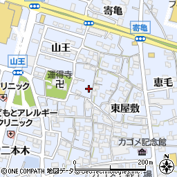 愛知県東海市荒尾町西屋敷54周辺の地図